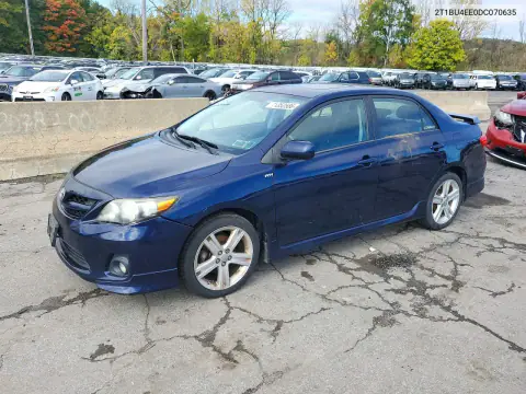 2T1BU4EE0DC070635 — 2013 Toyota Corolla, Передняя часть, фото до ремонта