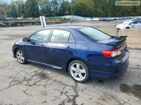 2T1BU4EE0DC070635 — 2013 Toyota Corolla, фото 2 с аукциона Copart 19.10.2026, Передняя часть