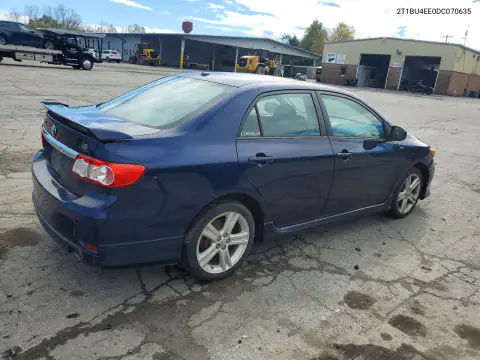 2T1BU4EE0DC070635 — 2013 Toyota Corolla, фото 3 с аукциона Copart 19.10.2026, Передняя часть