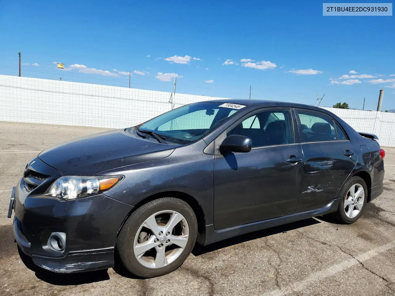 2013 Toyota Corolla S VIN 2T1BU4EE2DC931930 фото 1