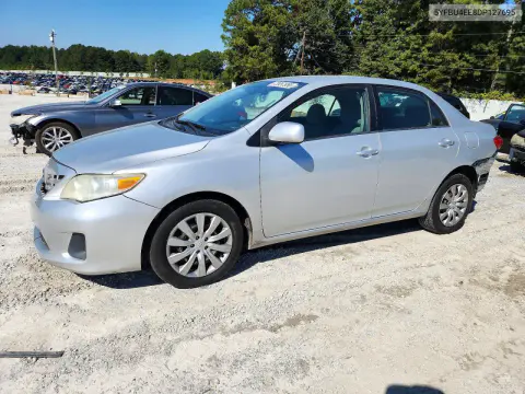 5YFBU4EE8DP127695 — 2013 Toyota Corolla, Задняя часть, фото до ремонта