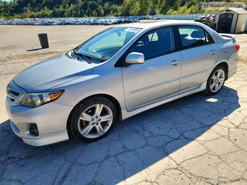 2T1BU4EEXDC970281 — 2013 Toyota Corolla, Задняя часть, фото до ремонта