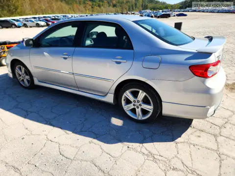 2T1BU4EEXDC970281 — 2013 Toyota Corolla, фото 2 с аукциона Copart, Задняя часть
