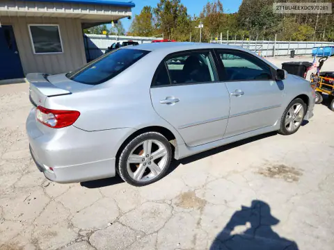 2T1BU4EEXDC970281 — 2013 Toyota Corolla, фото 3 с аукциона Copart, Задняя часть