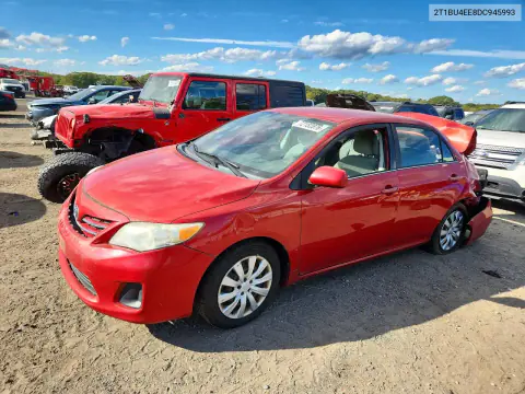 2T1BU4EE8DC945993 — 2013 Toyota Corolla, Задняя часть, фото до ремонта