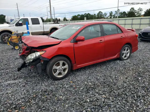 5YFBU4EE1DP146721 — 2013 Toyota Corolla, Передняя часть, фото до ремонта