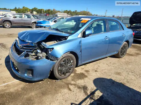 5YFBU4EE9DP140746 — 2013 Toyota Corolla, Передняя часть, фото до ремонта