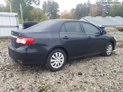 2013 Toyota Corolla Le VIN JTDBU4EE6DJ116943 фото 3