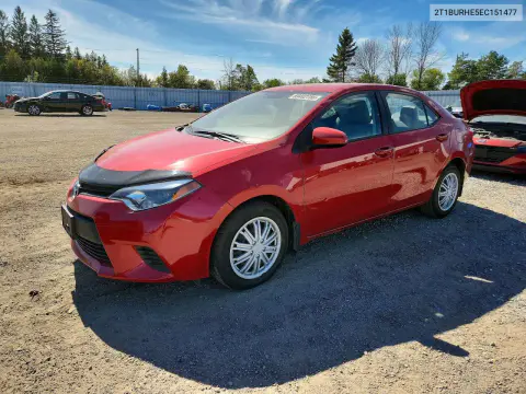2T1BURHE5EC151477 — 2014 Toyota Corolla, Подтопление, фото до ремонта