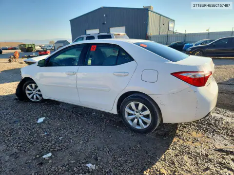 2014 Toyota Corolla Le VIN 2T1BURHE5EC157487 фото 2
