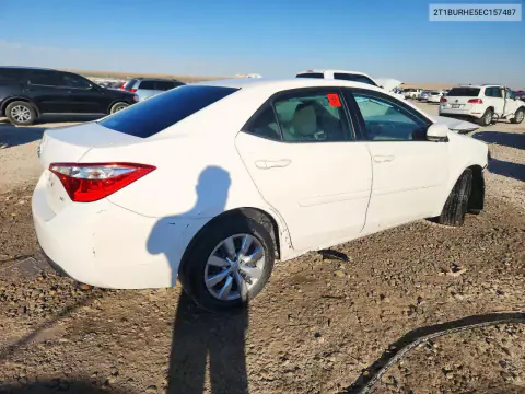 2014 Toyota Corolla Le VIN 2T1BURHE5EC157487 фото 3