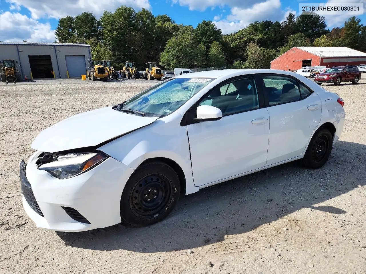 2014 Toyota Corolla Le VIN 2T1BURHEXEC030301 фото 1