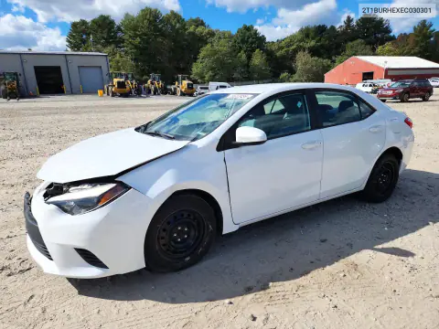 2014 Toyota Corolla Le VIN 2T1BURHEXEC030301 фото 1