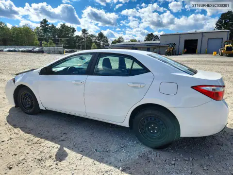 2014 Toyota Corolla Le VIN 2T1BURHEXEC030301 фото 2
