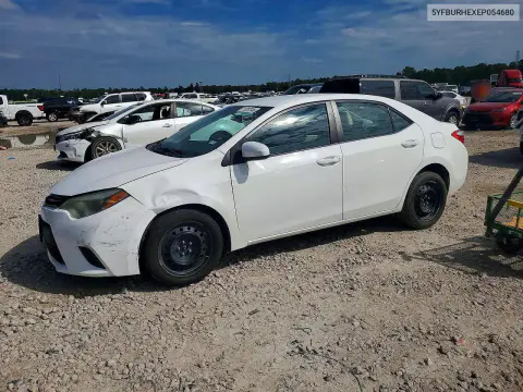 5YFBURHEXEP054680 — 2014 Toyota Corolla, Передняя часть, фото до ремонта