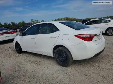 2014 Toyota Corolla Le VIN 5YFBURHEXEP054680 фото 2