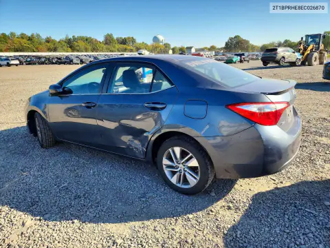 2014 Toyota Corolla Le Eco Plus VIN 2T1BPRHE8EC026870 фото 2