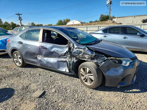 2014 Toyota Corolla Le Eco Plus VIN 2T1BPRHE8EC026870 фото 4