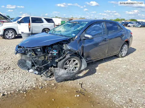 5YFBURHE8EP117193 — 2014 Toyota Corolla, Передняя часть, фото до ремонта