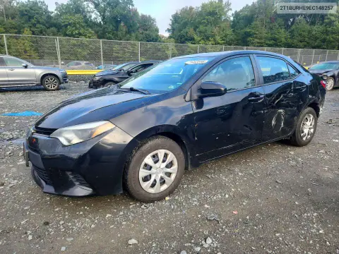 2T1BURHE9EC148257 — 2014 Toyota Corolla, Задняя часть, фото до ремонта