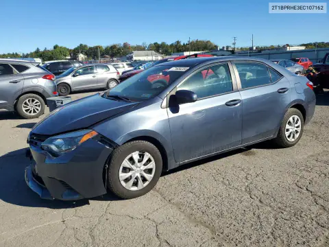2T1BPRHE3EC107162 — 2014 Toyota Corolla, Передняя часть, фото до ремонта