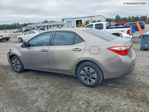 2014 Toyota Corolla Le VIN 2T1BURHE6EC102837 фото 2