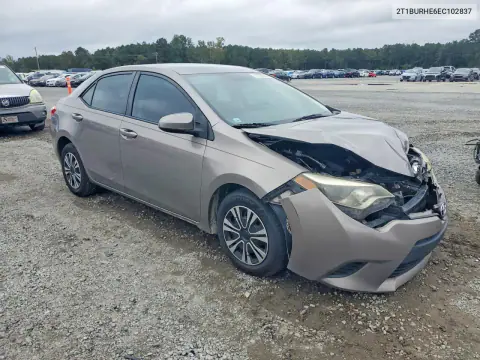 2014 Toyota Corolla Le VIN 2T1BURHE6EC102837 фото 4