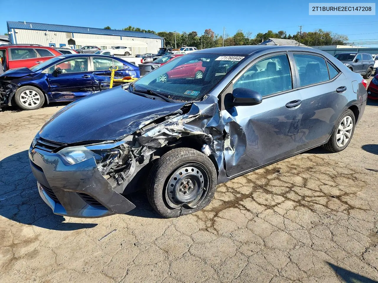 2014 Toyota Corolla Le VIN 2T1BURHE2EC147208 фото 1