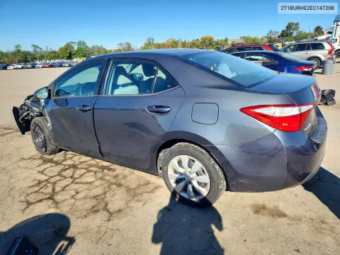 2014 Toyota Corolla Le VIN 2T1BURHE2EC147208 фото 2