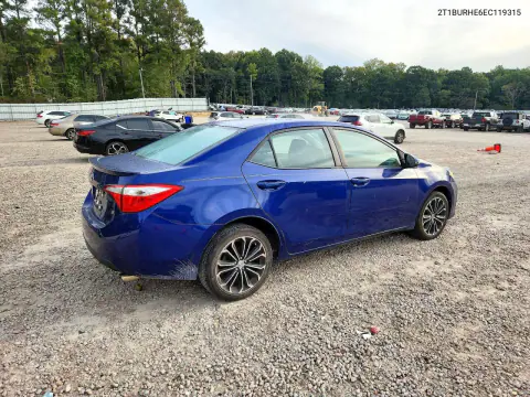 2014 Toyota Corolla S Plus VIN 2T1BURHE6EC119315 фото 3