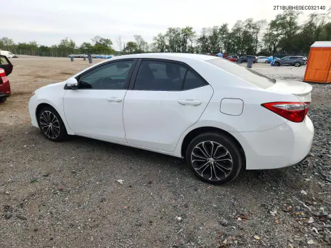2014 Toyota Corolla S Plus VIN 2T1BURHE0EC032140 фото 2