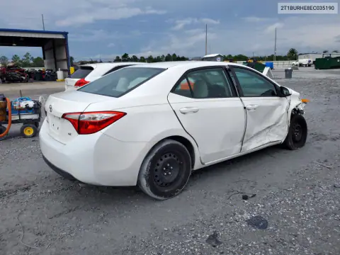 2014 Toyota Corolla Le VIN 2T1BURHE8EC035190 фото 3