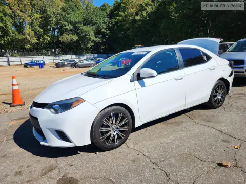 2T1BURHE7EC176607 — 2014 Toyota Corolla, Задняя часть, фото до ремонта