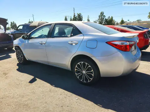 2014 Toyota Corolla S Plus VIN 2T1BURHE4EC063973 фото 2