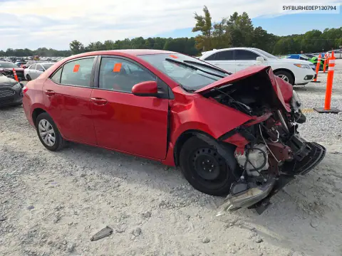 2014 Toyota Corolla Le VIN 5YFBURHE0EP130794 фото 4