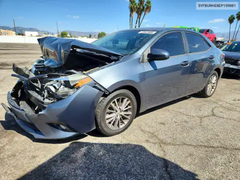 5YFBURHE8EP159881 — 2014 Toyota Corolla, Передняя часть, фото до ремонта