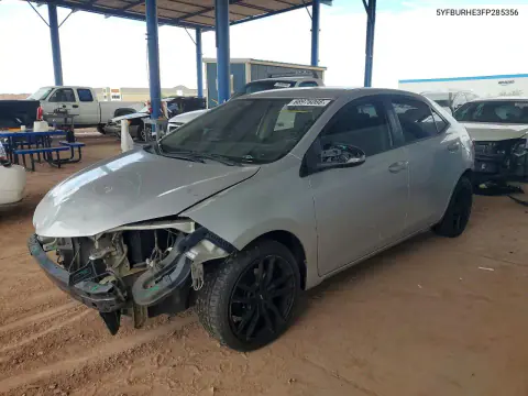 5YFBURHE3FP285356 — 2015 Toyota Corolla, Задняя часть, фото до ремонта