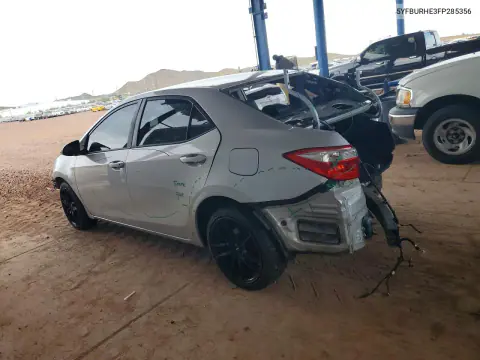 2015 Toyota Corolla S Plus VIN 5YFBURHE3FP285356 фото 2