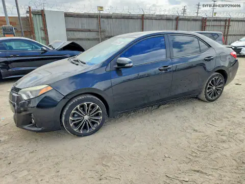 5YFBURHE5FP296696 — 2015 Toyota Corolla, Задняя часть, фото до ремонта