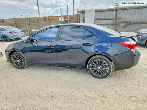 5YFBURHE5FP296696 — 2015 Toyota Corolla, фото 2 с аукциона Copart, Задняя часть