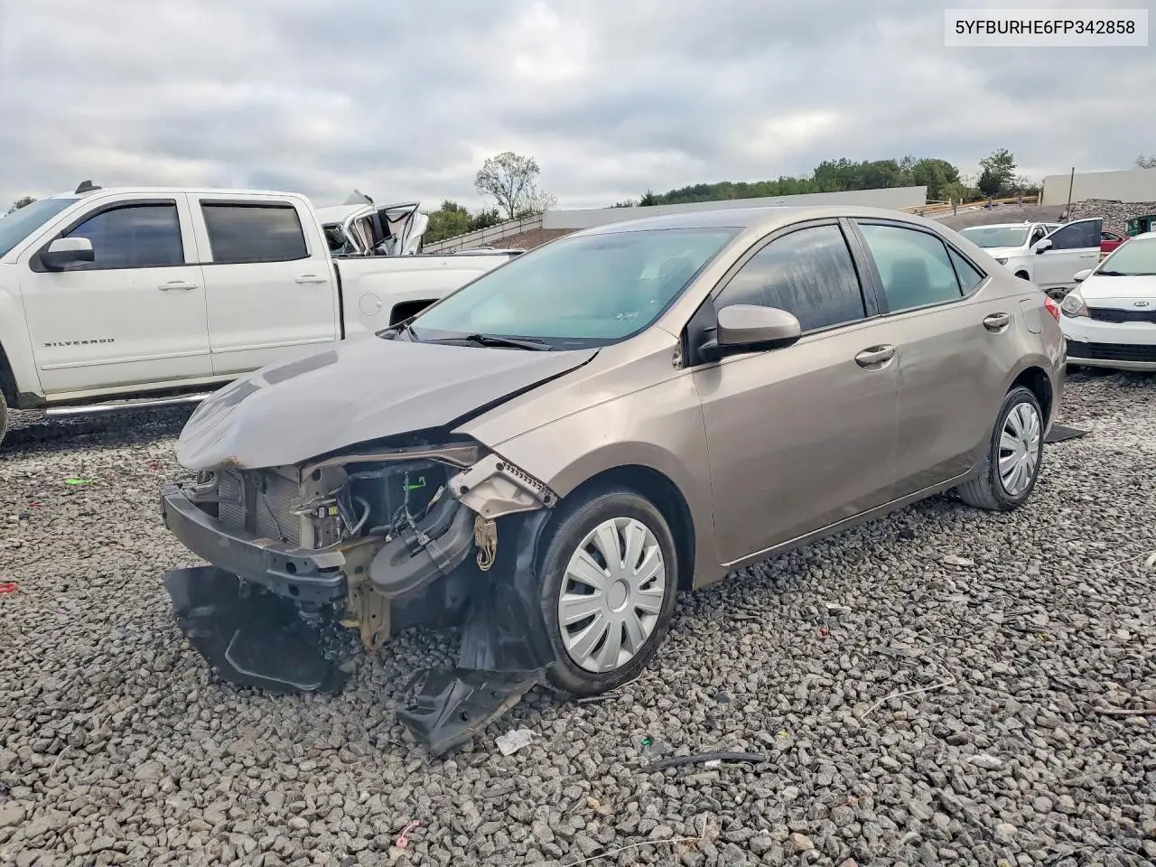 2015 Toyota Corolla Le VIN 5YFBURHE6FP342858 фото 1