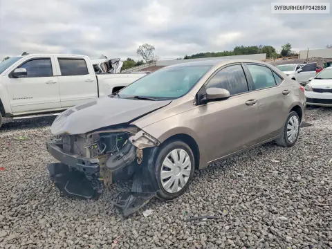5YFBURHE6FP342858 — 2015 Toyota Corolla, Передняя часть, фото до ремонта