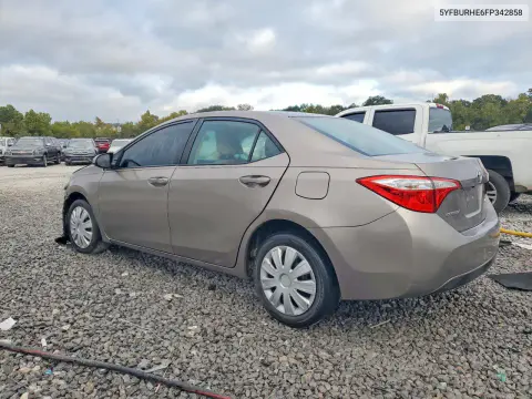 2015 Toyota Corolla Le VIN 5YFBURHE6FP342858 фото 2