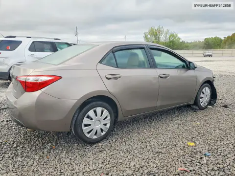 2015 Toyota Corolla Le VIN 5YFBURHE6FP342858 фото 3