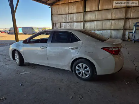 2015 Toyota Corolla Le Eco VIN 5YFBPRHEXFP236730 фото 2