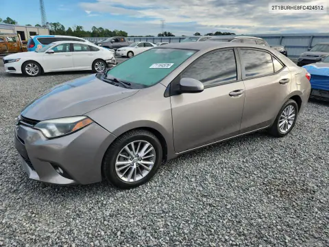 2T1BURHE8FC424512 — 2015 Toyota Corolla, Передняя часть, фото до ремонта