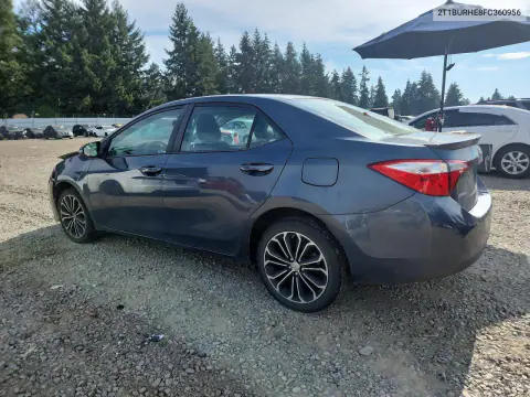 2015 Toyota Corolla S Plus VIN 2T1BURHE8FC360956 фото 2