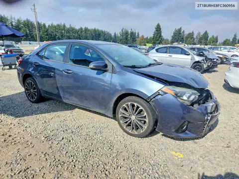 2015 Toyota Corolla S Plus VIN 2T1BURHE8FC360956 фото 4