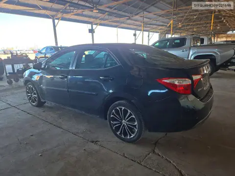 2015 Toyota Corolla S Plus VIN 5YFBURHEXFP221699 фото 2