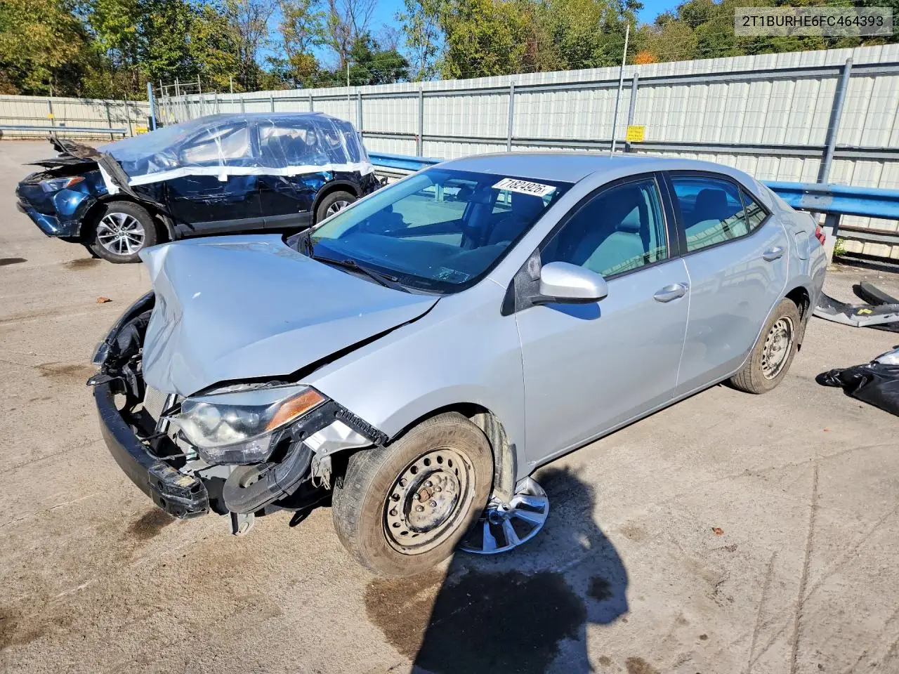 2T1BURHE6FC464393 Toyota Corolla 2015 — повреждение Передняя часть, фото до ремонта
